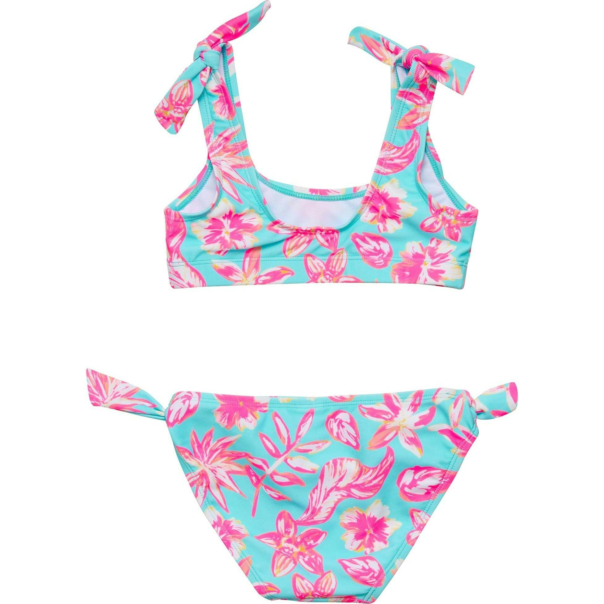 Tropical Glow Recycled Crop Bikini