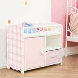 Olivia's Little World Aurora Princess Baby Doll Crib with Storage & Bedding