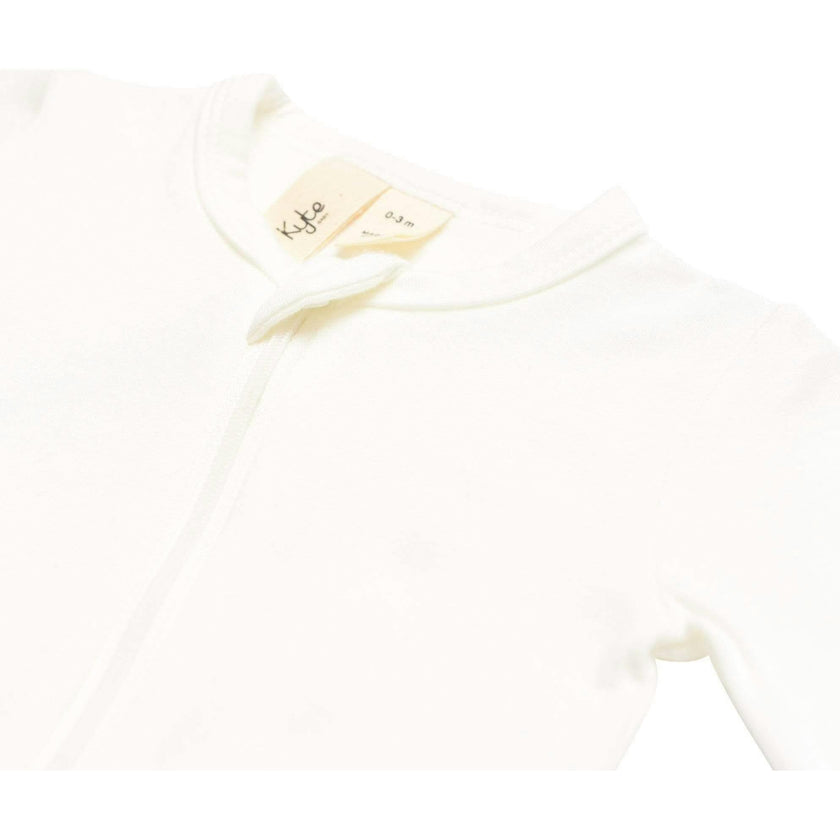Zippered Romper, Cloud
