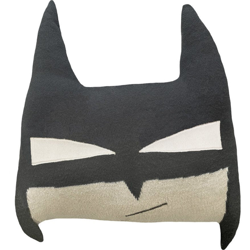 Batboy Knitted Cushion