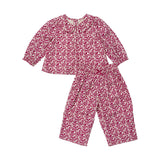 Baby Girls Dawson 2-PC Set - Burgundy Climbing Floral
