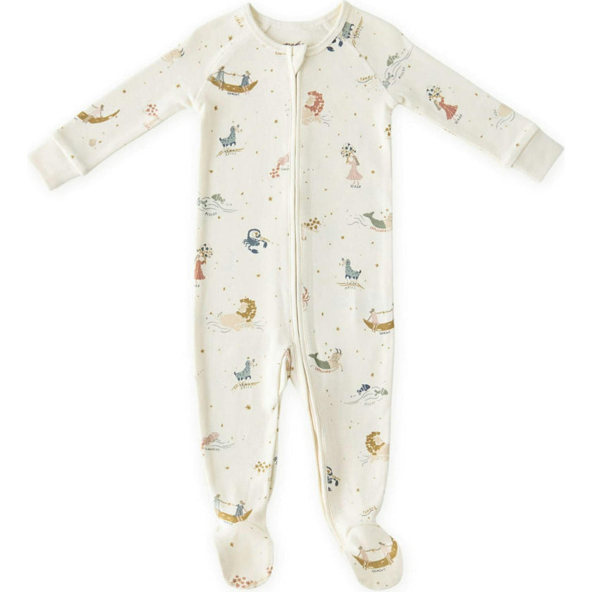 Ribbed Baby Sleeper, White