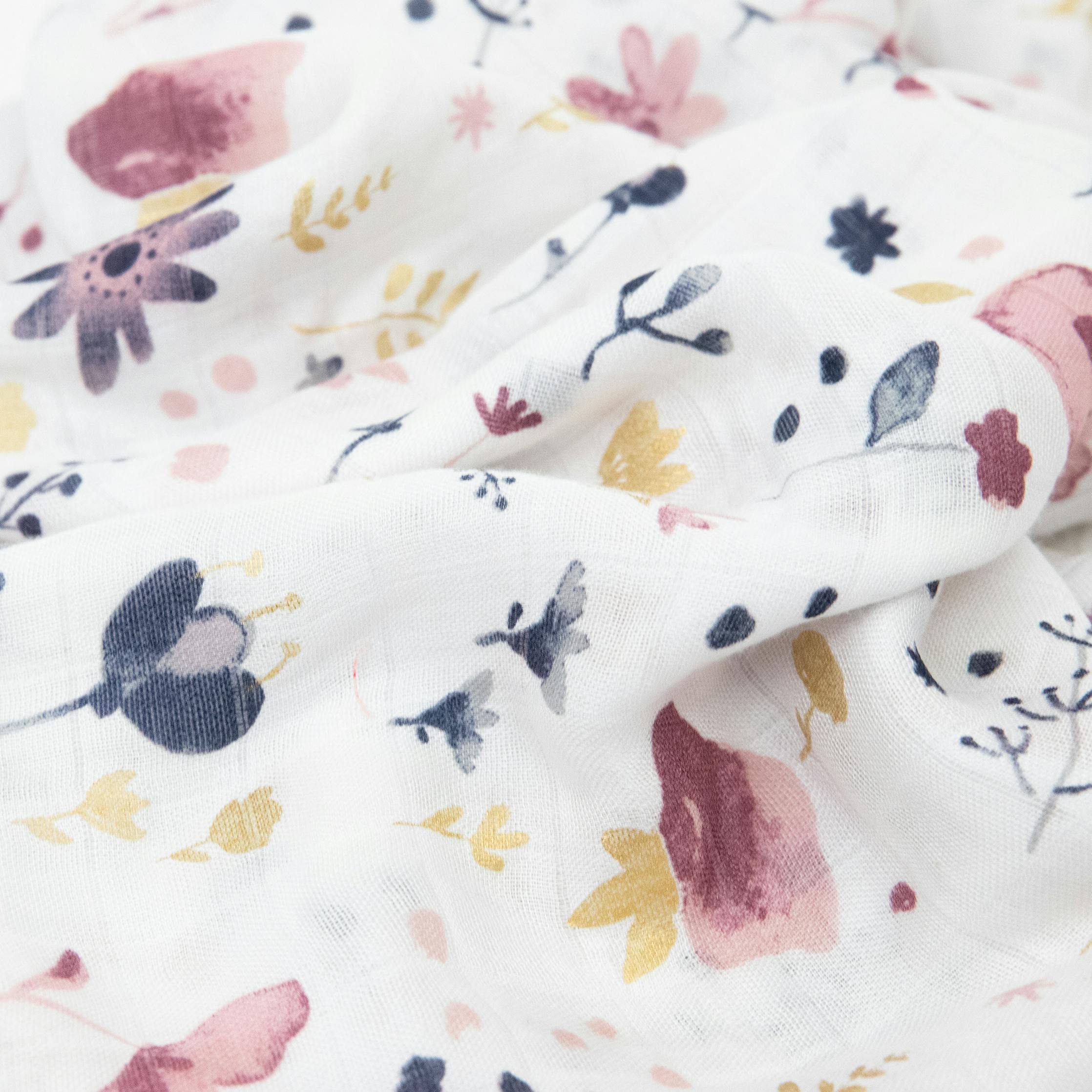 Deluxe Muslin Swaddle Blanket - Fairy Gardens