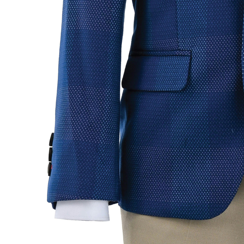 Blue Check Blazer Set
