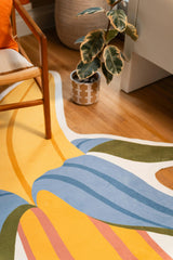 Yellow Irregular Banana Rug by Maayan Alper-Swan