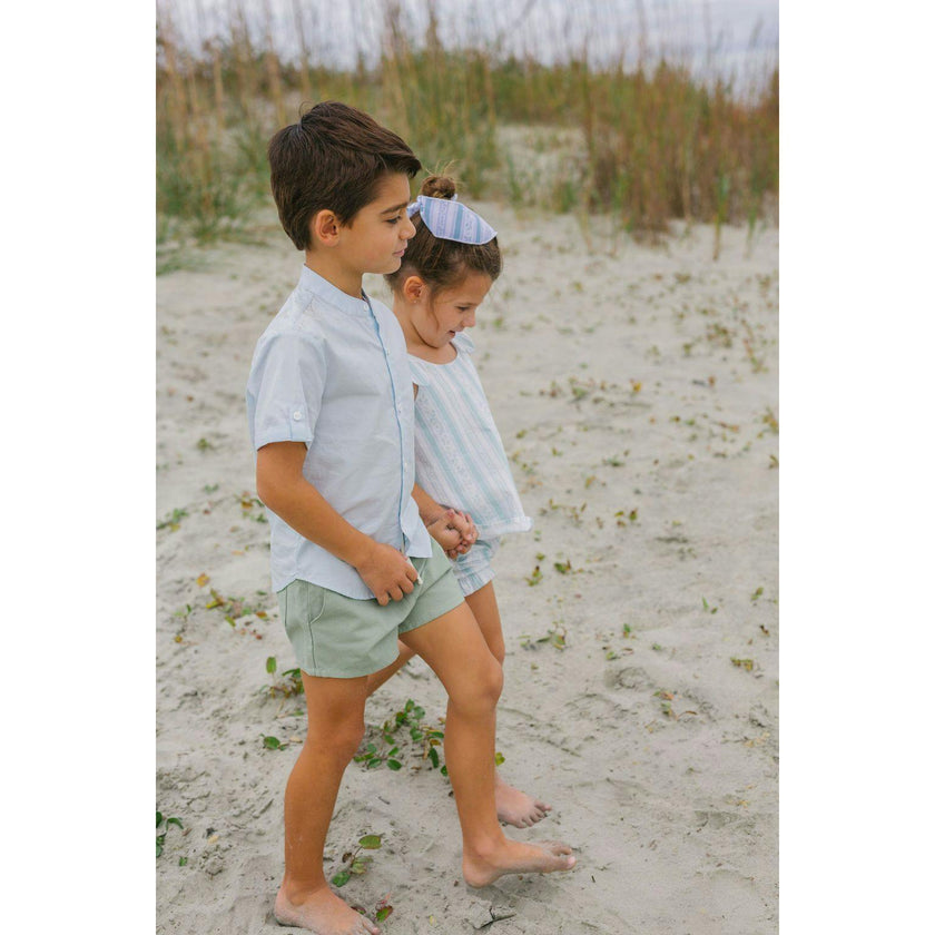 Boys Light Blue Button Down Shirt