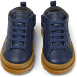 Kids Brutus Leather Ankle Boots, Blue