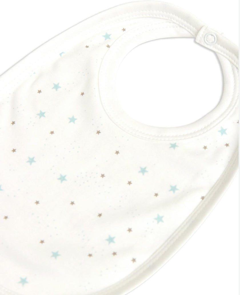 Pima Cotton Baby Bib - Star Print