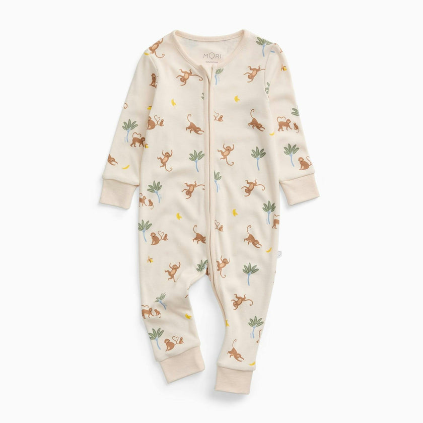 Monkeys Clever Zip Romper