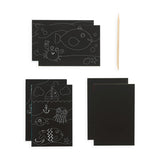 Scratch and Scribble Mini Scratch Art Kit - Friendly Fish - 8 Cards 1 Sticker Sheet