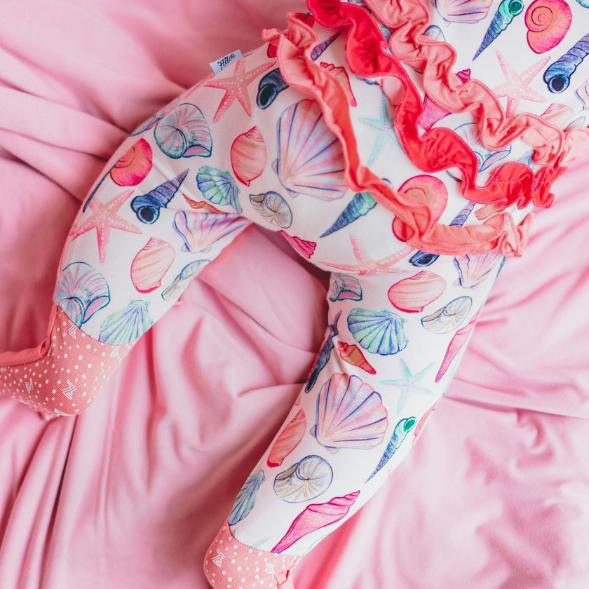 Cute as Shell Ruffle Footie Snoozer