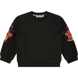 Printed Elbow Crew Neck Pullover Sweatshirt