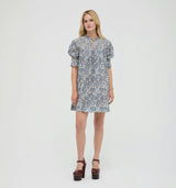 The Zinnia Mini Dress -  Chedworth Paisley Blue