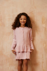 Ruffled Hem Jacket | Lilac