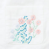 Embroidered Floral Pocket Dress, white
