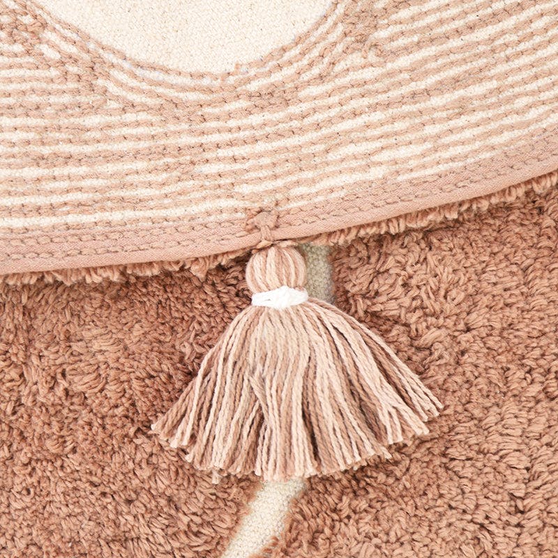 Yva Bohemian Tassel Round Rug