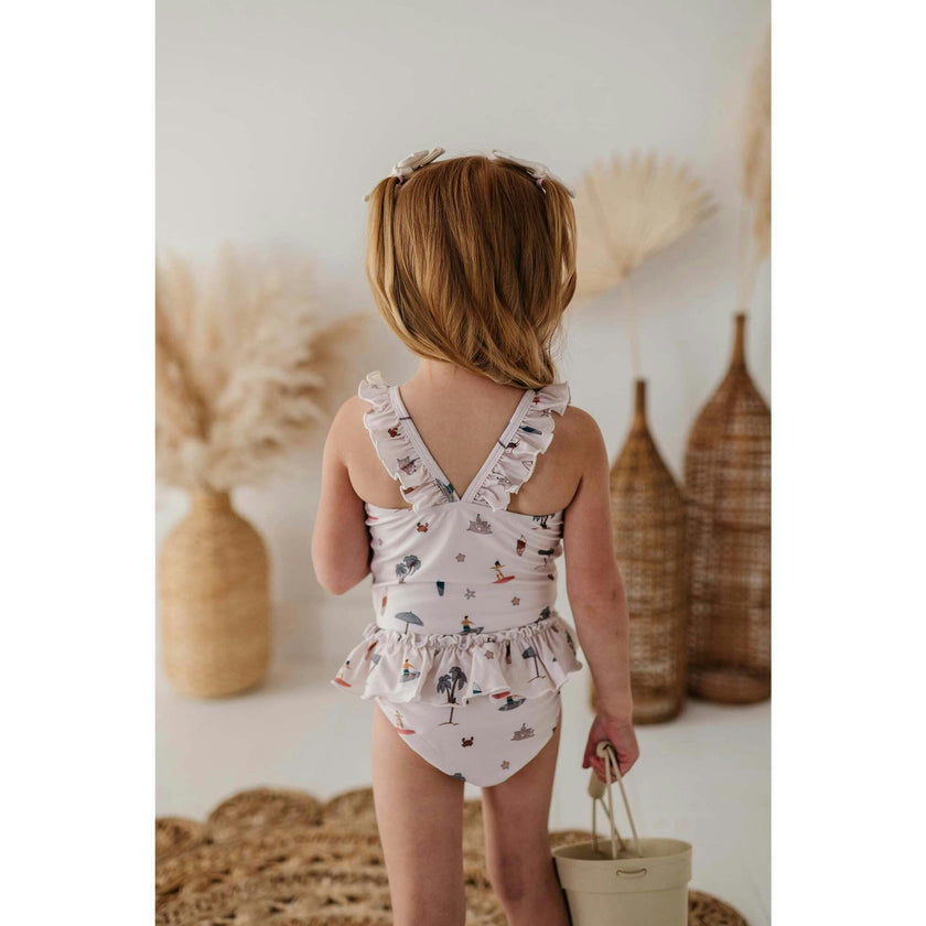 Girl's Two-Piece Tankini Swim Set Desert Rose