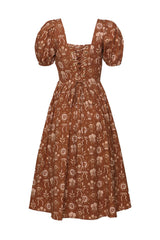 Nash Dress in Sepia Bows