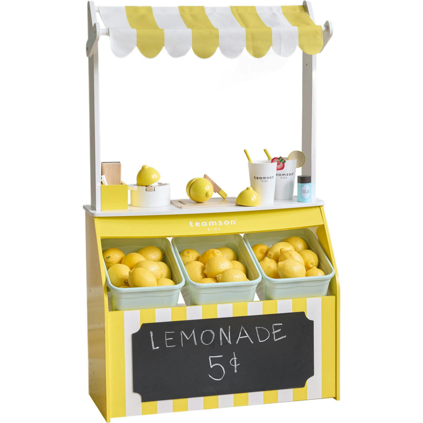 Teamson Kids Lemonade Stand Playset with Interactive Accessories