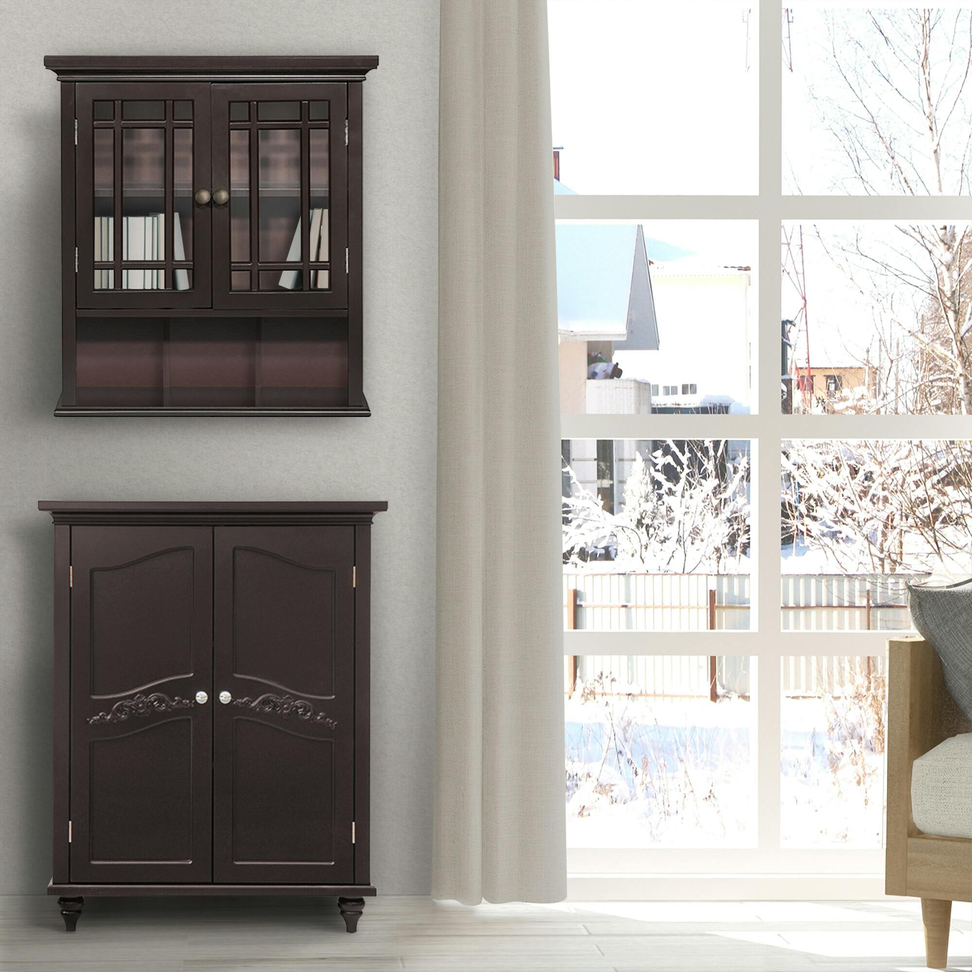 Neal Wooden 2 Door Wall Cabinet