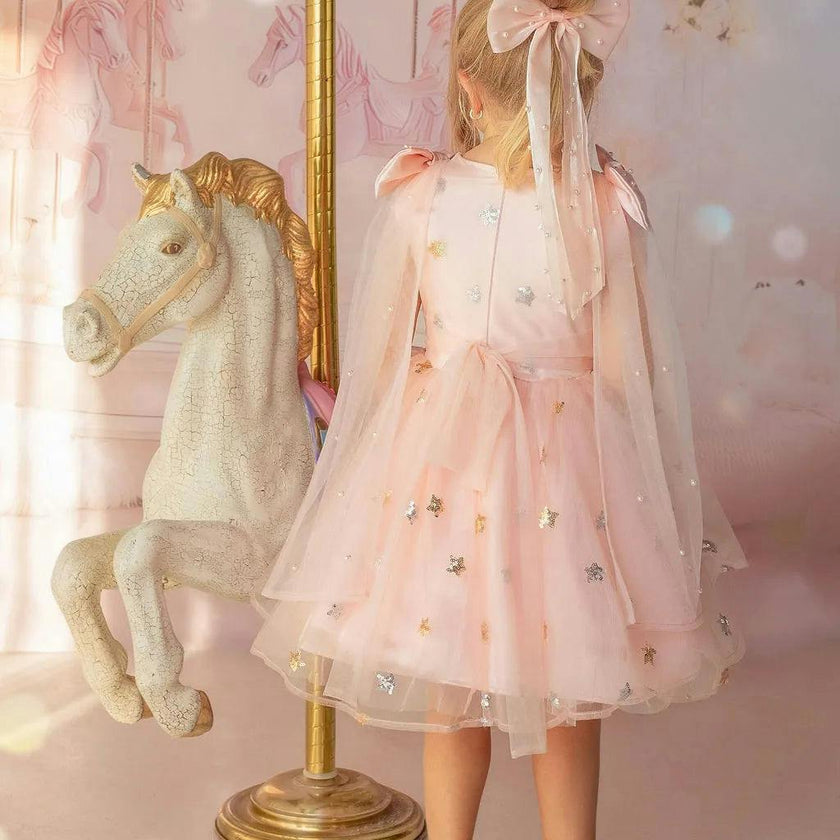 Twinkle Star Blush Pink Tulle Dress