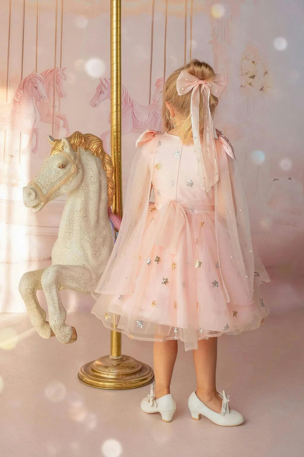 Twinkle Star Blush Pink Tulle Dress