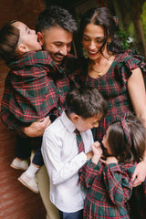 Boys John Shirt in Evergreen Plaid