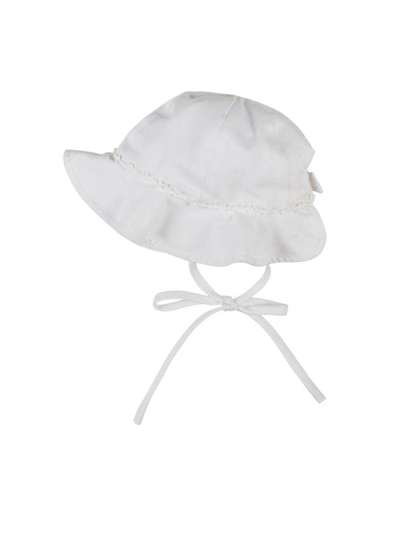 Finewale Pique Hat With Bow Trim
