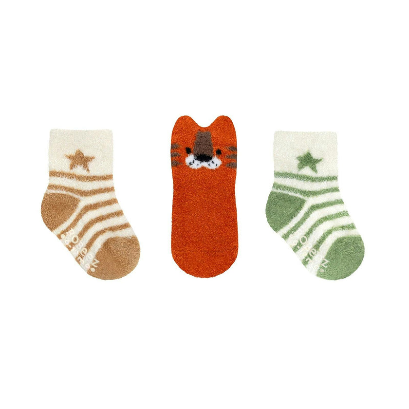 Tiger-Tastic! Orange Cozy 3pk Infant Hosiery