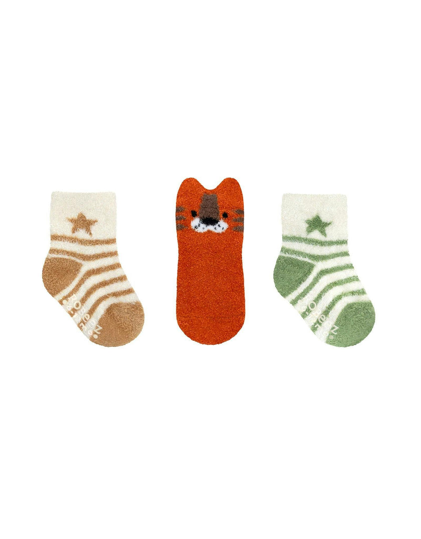 Tiger-Tastic! Orange Cozy 3pk Infant Hosiery
