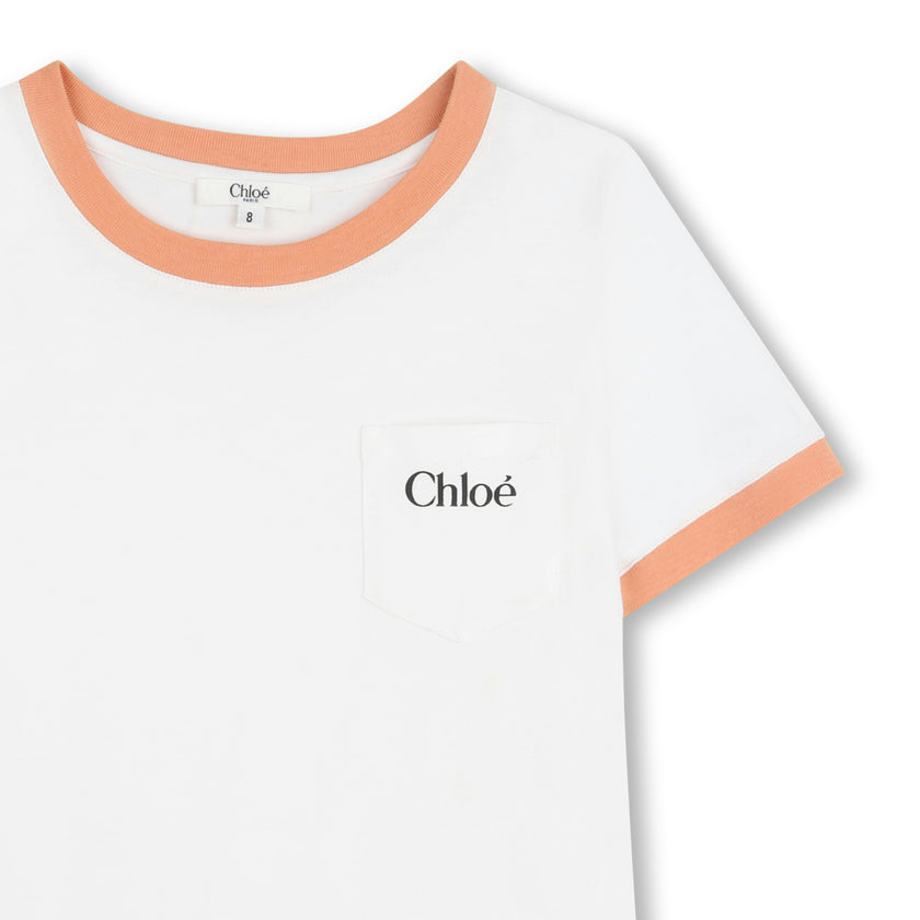 White Chloé Pocket T-Shirt