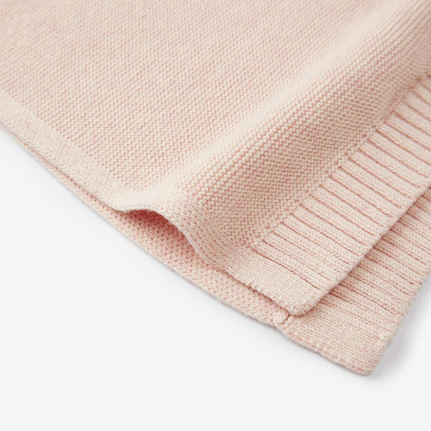 Nude Blush Knitted Blanket