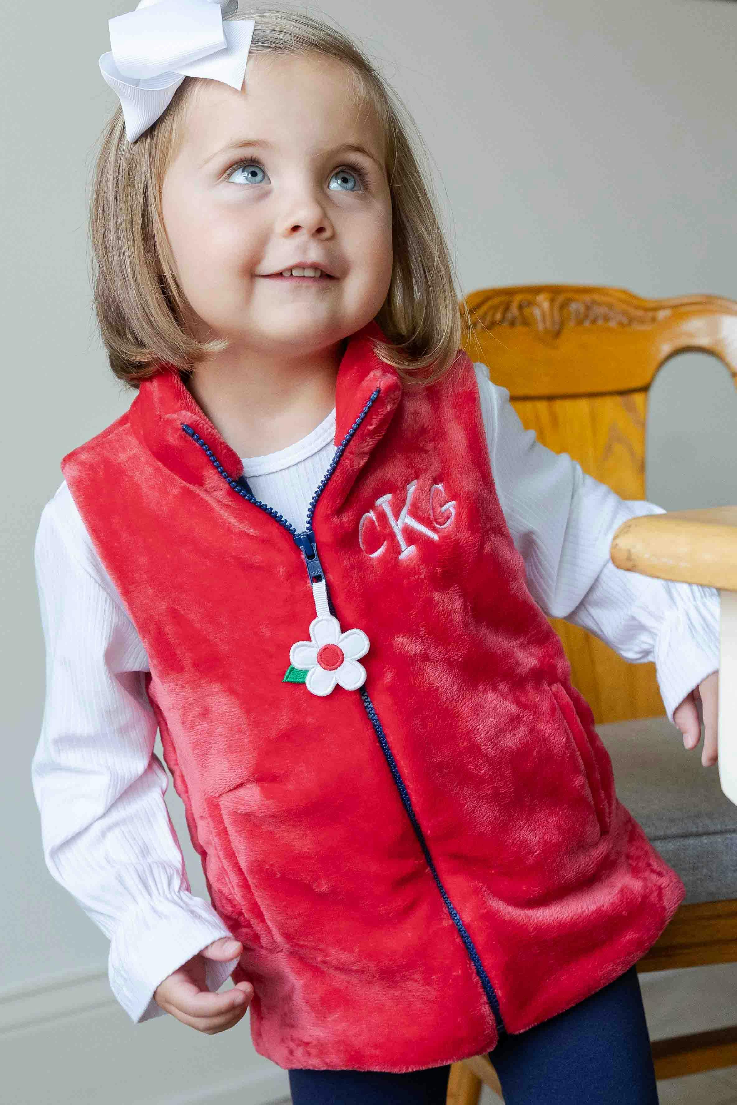 Plush Fleece Zip Up Vest