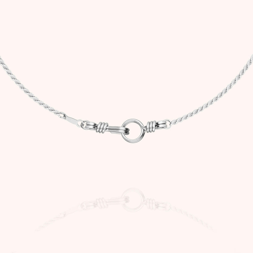 Rope Chain Necklace, 925 Sterling Silver