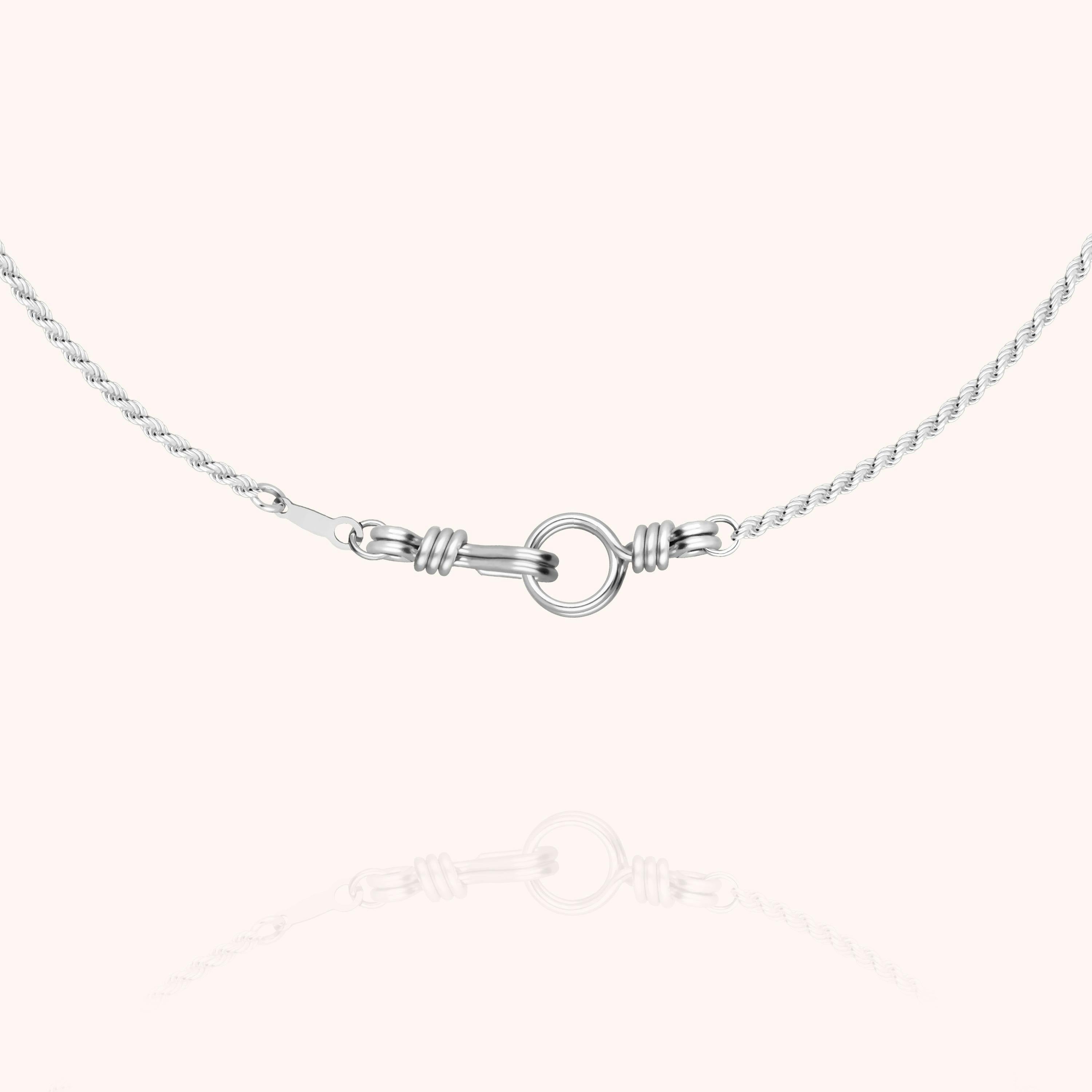 Rope Chain Necklace, 925 Sterling Silver