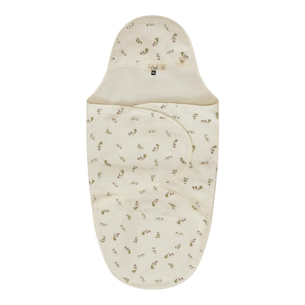 Printed Wrap Terry Towel Mauve/Cream