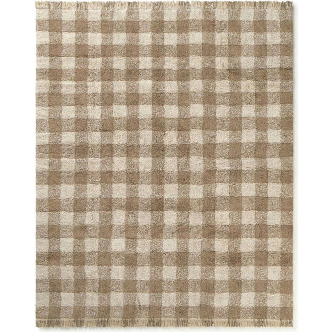 Washable Rug Vichy Marron