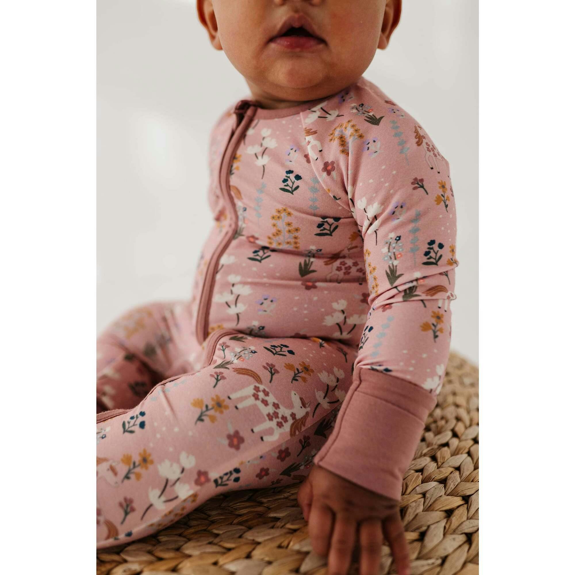 Long Sleeve Zip Romper Hair Bow