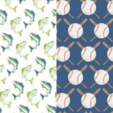 James Boys' Underwear Set - Jumping Trout/Up at Bat Baseball