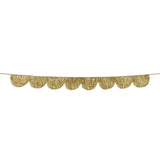 Gold Tinsel Scallop Garland