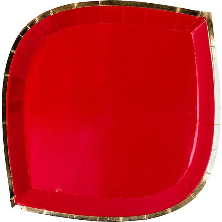 Posh Ruby Kiss Plates - 2 Size Options