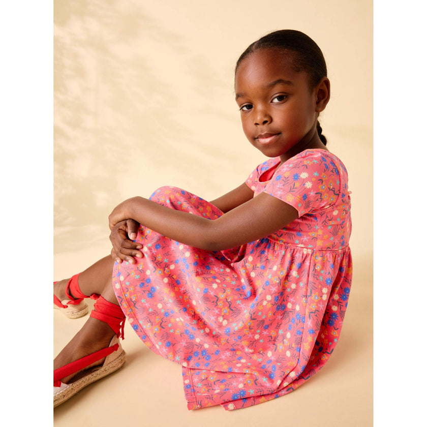 Twist Back Ballet Dress, Malindi Wildflowers
