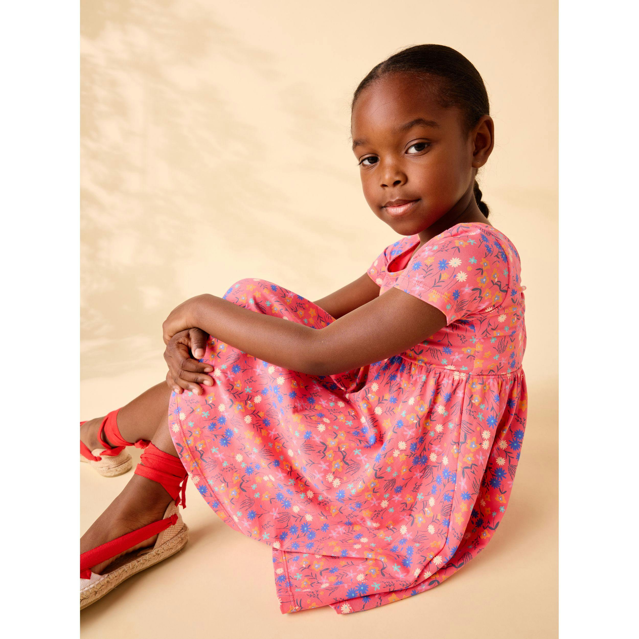 Twist Back Ballet Dress, Malindi Wildflowers