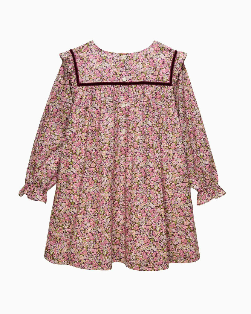 Floral Ruffle Dress in Chive