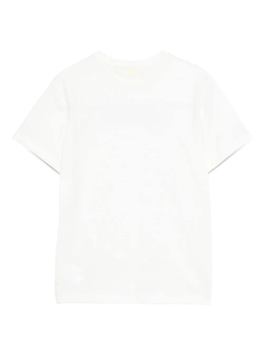 White Big Bookish Crackle Logo T-Shirt