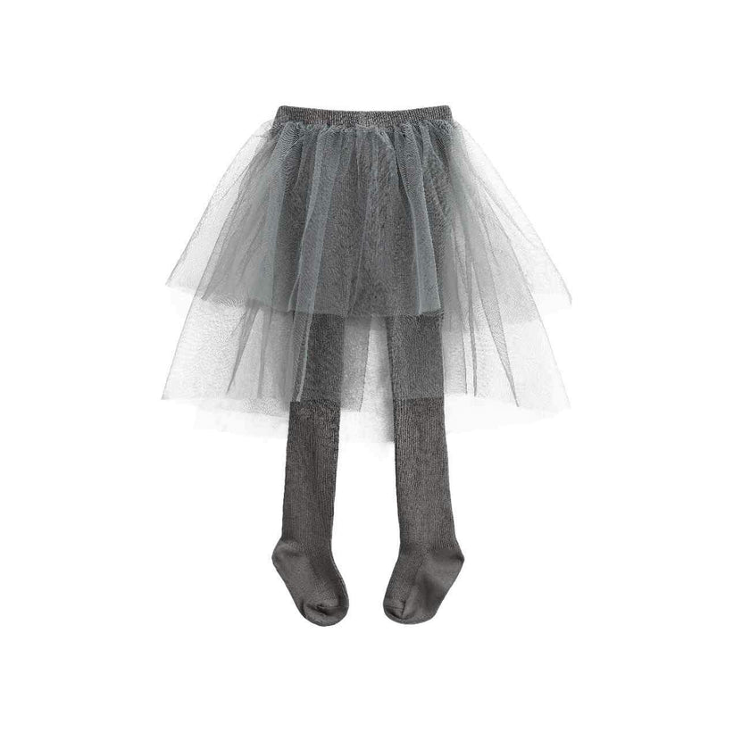 Grey Tulle Twirl Skirt
