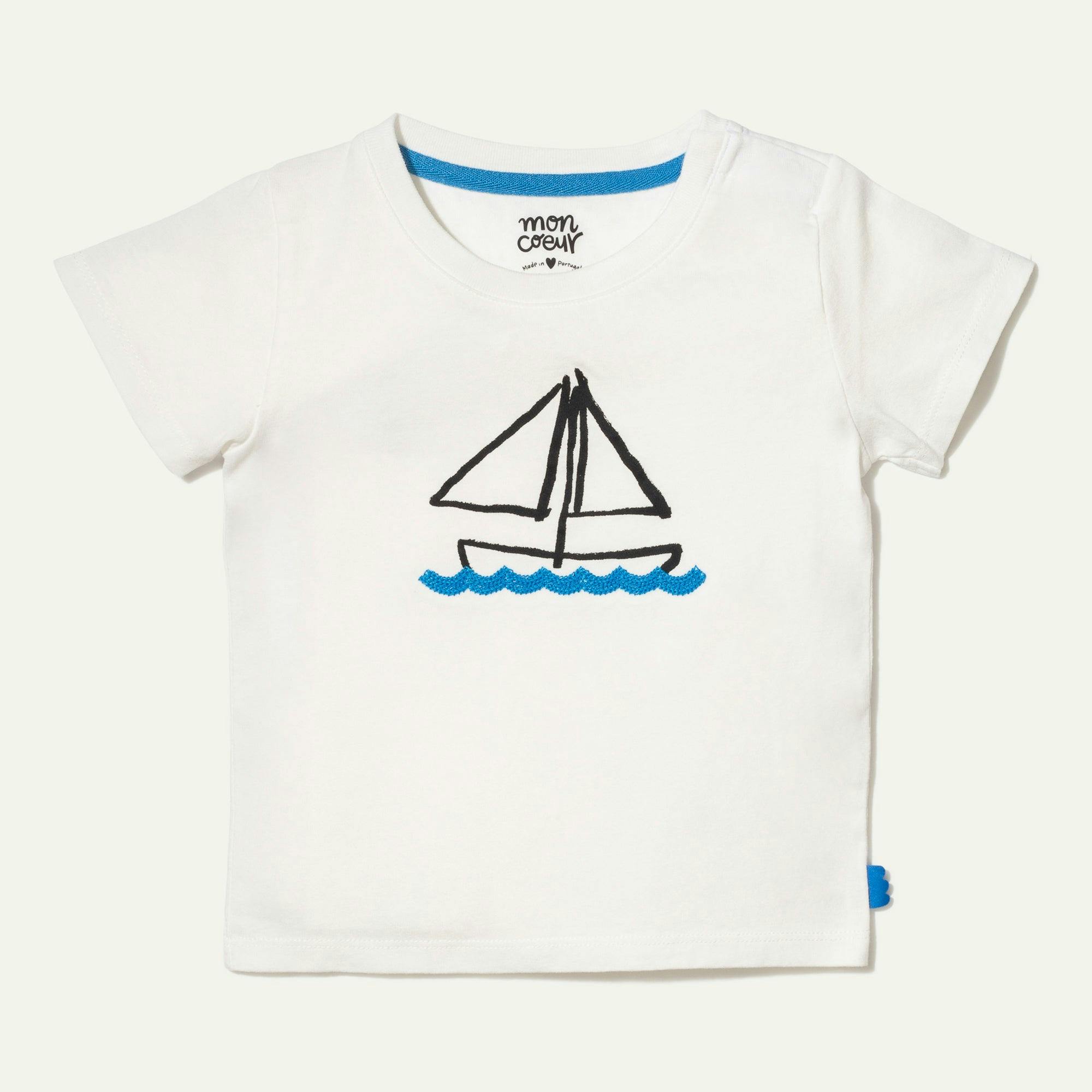 Recycled Cotton Sail Away Kid T-Shirt