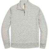 Men's Quilted Half Zip Pullover, Grey
