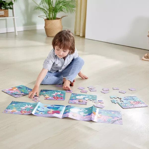 Hape: Fairytale Puzzle - 4 Puzzles In 1