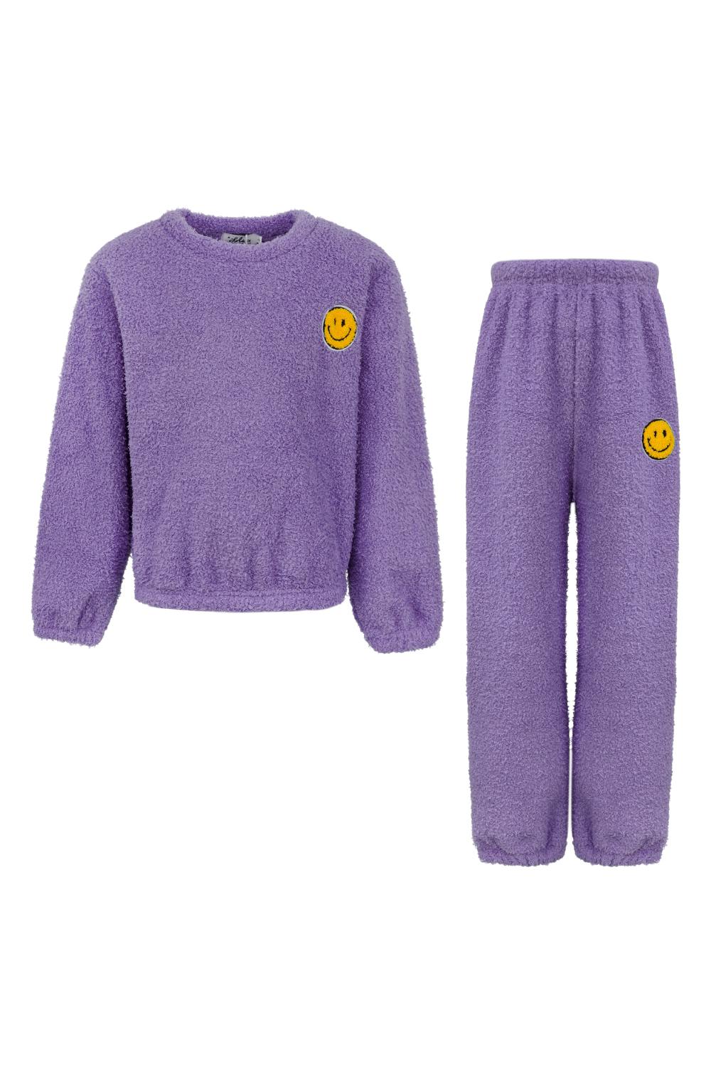 Bright Smiley Fuzzy Set Lavender